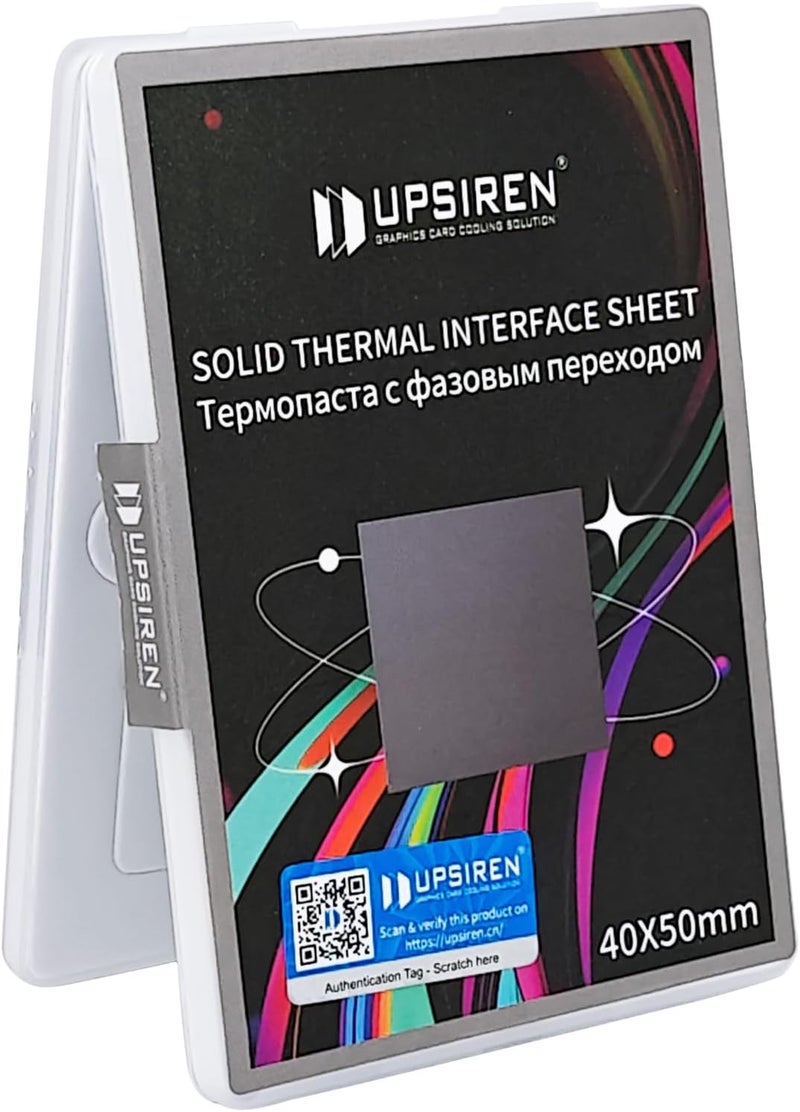 UPSIREN PCM-1 Phase Change GPU Thermal Pad, High Conductive Silicone Grease 8.5W/mK CPU Thermal Paste for PS5 Steam Deck CPU GPU SSD M.2 Laptop (50 * 40 * 0.25MM) - Image 2